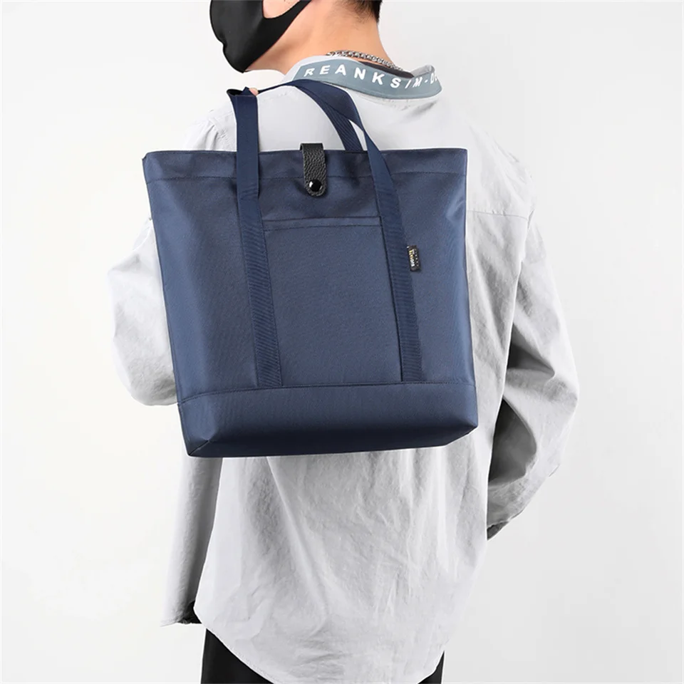 Bolso de hombro Oxford para hombre, bolsa cruzada de compras, informal, de uso diario