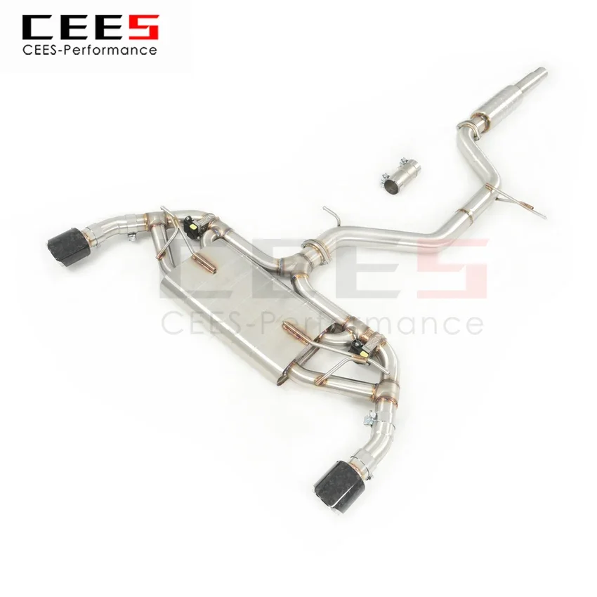 CEES Exhaust System For  VW Golf 8  8GTI Catback Stainless Steel Valve Muffler Catback Escape Tubo Escape Coche