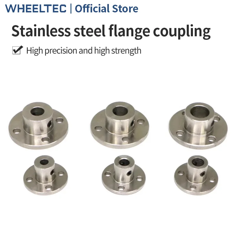 

WHEELTEC High quality stainless steel flange coupling 4mm 5mm 6mm 7mm 8mm 10mm high precision flange