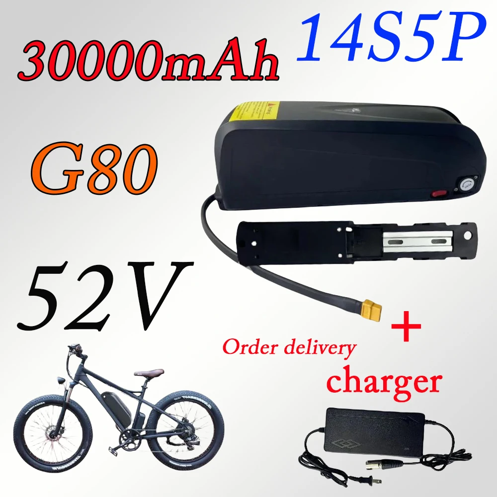 

52V 30000mAh Ebike for E-bike Battery Hailong G80 Max 2000W Accessories 18650 Originele Cells + Charger