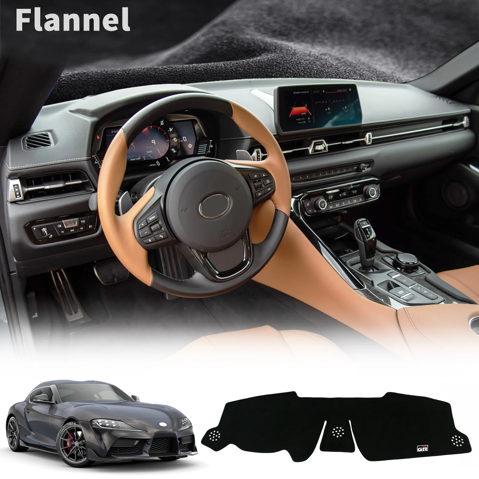 

for Toyota Supra 2019-2025 Accessories GR Style Car Dashmat Dashboard Cover Pad DashMat Sunshade Protective Carpet