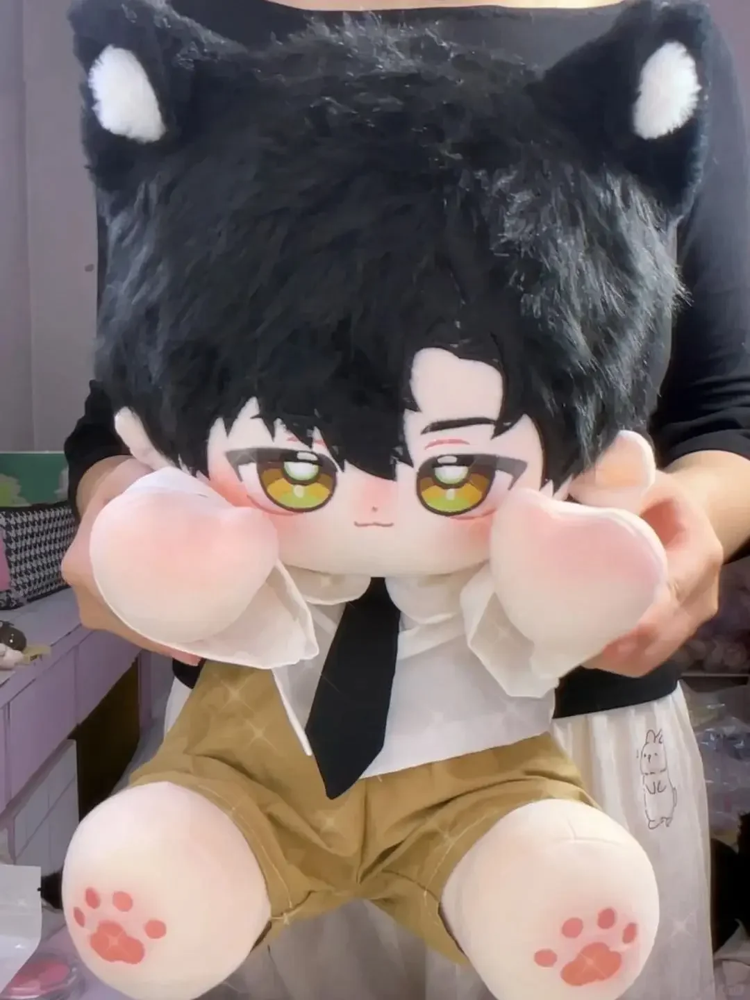 juego amor y espacio profundo Zayne dibujos animados postura sentada muñeca  peluche cuerpo vestir algodón Plushie 40cm a