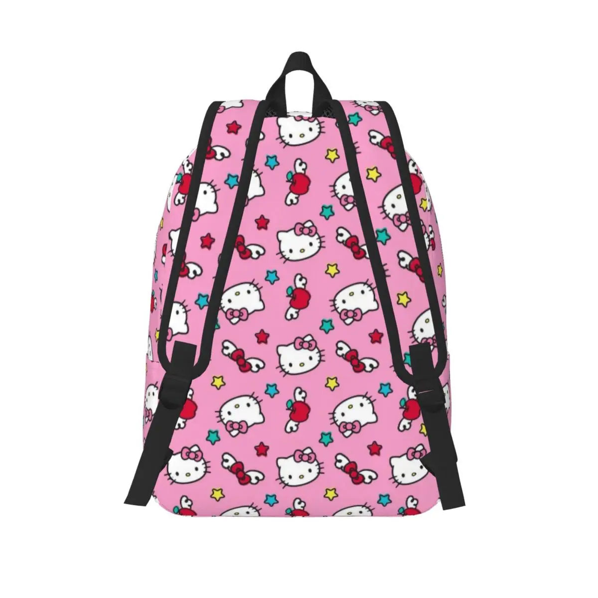 Rosa Hello Kitty Cartoon-Rucksack für Vorschule, Kindergarten, Schule, Studenten, Büchertaschen, Jungen, Mädchen, Kinder, Tagesrucksack, Wandern