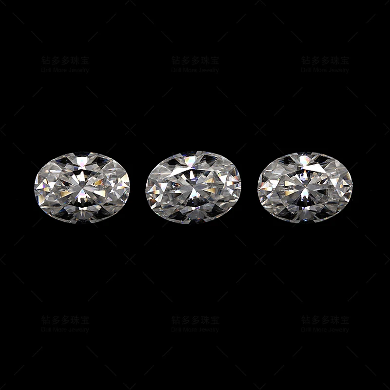 Moissanite Diamante-testado, corte oval, D cor, qualidade VVS1, fábrica direta da fonte, entrega em 72 horas