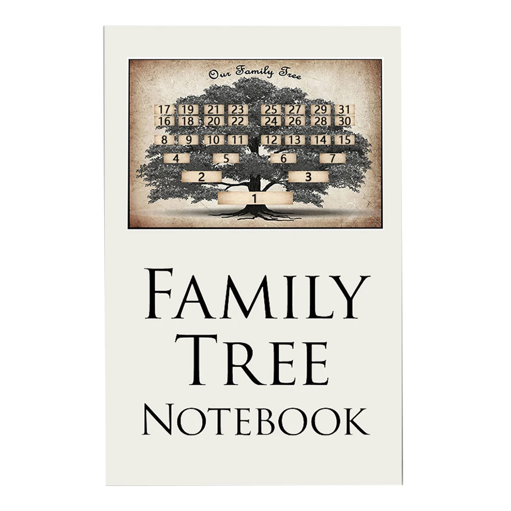 16 Sheet Family Workbook Large Space Handwritten Ancestors’ Memories Flexible Genealogy Notebook for Genealogy Memories Stories