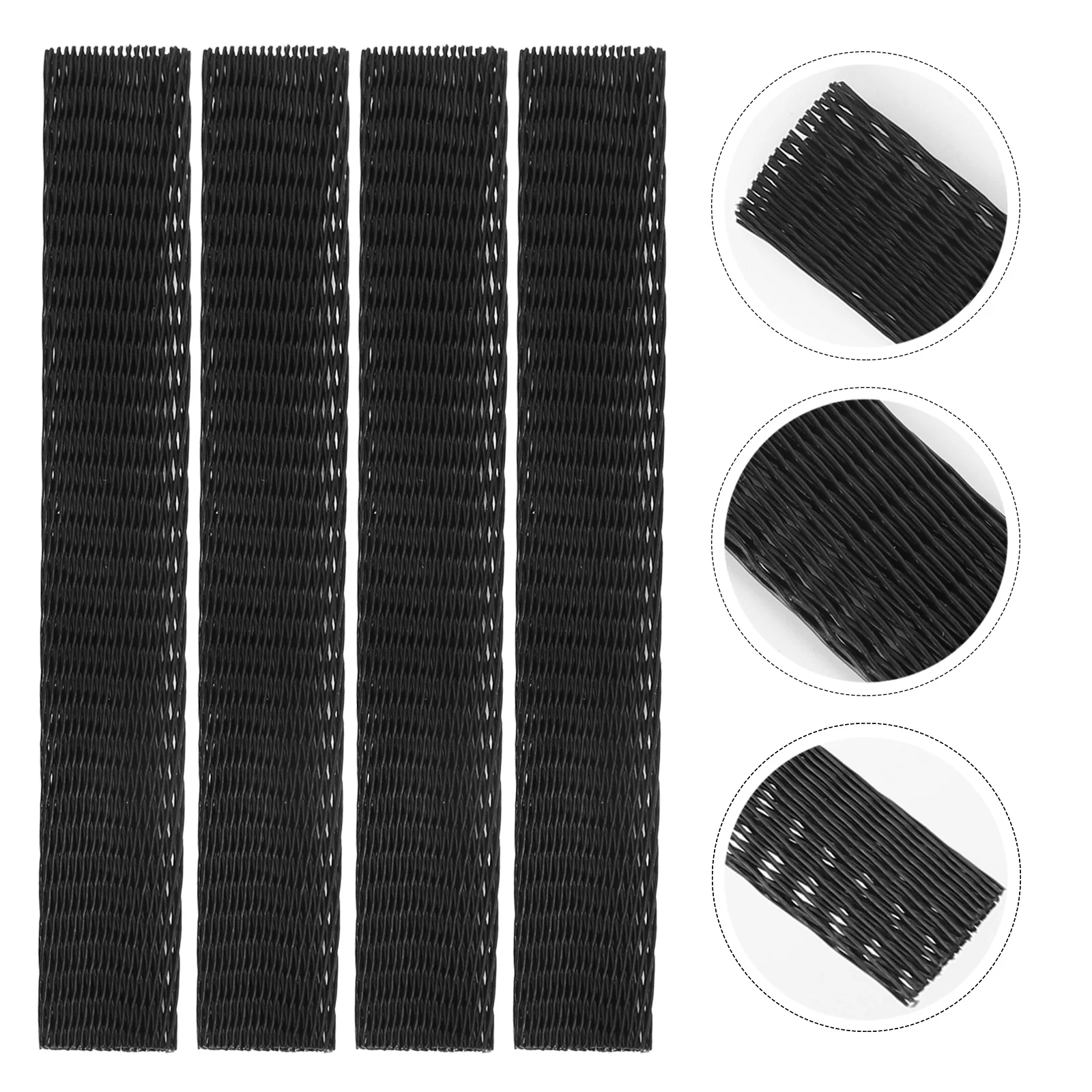 

50Pcs Makeup Brush Mesh Cover Black Brush Protector Sleeve Guards Elastic Breathable Net for Travel Storage Cleaner