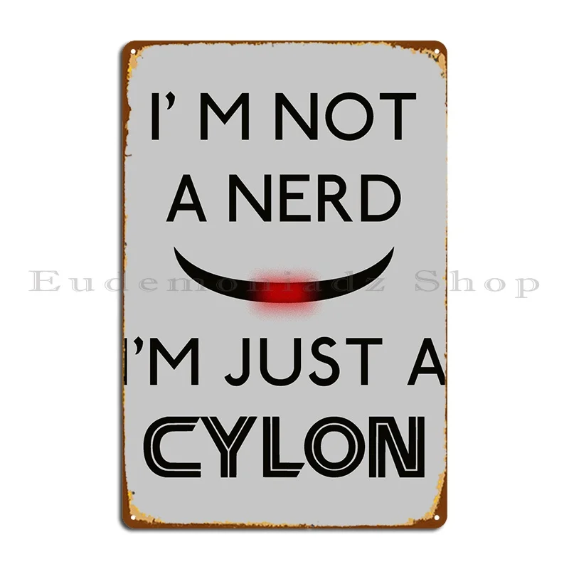 Просто Cylon Metal гаражный знак декор для стен в винтажном стиле настроить дизайн жестяной знак паба постер
