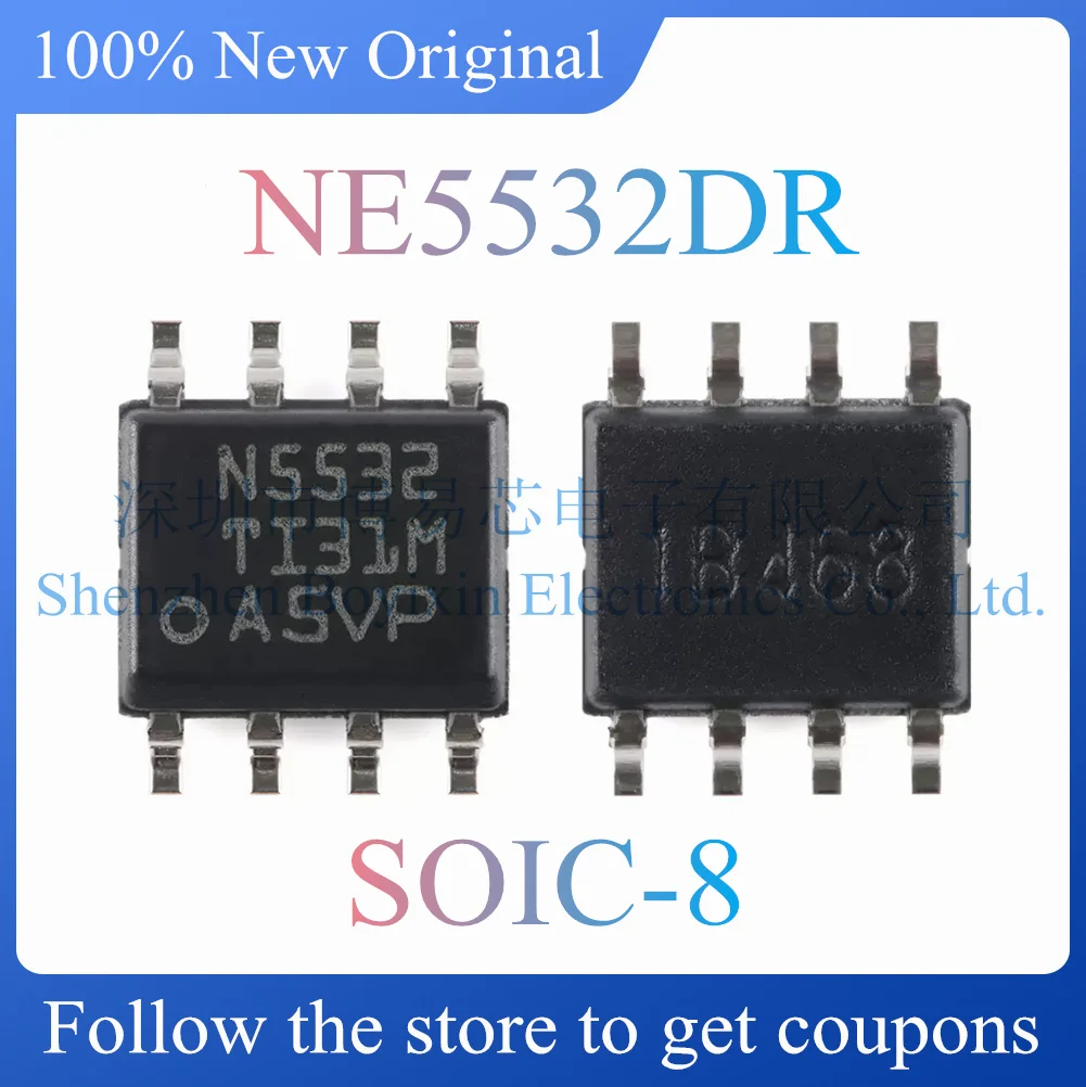 SOIC-8 NE5532DR NE5532 N5532 Produto Original, Novo