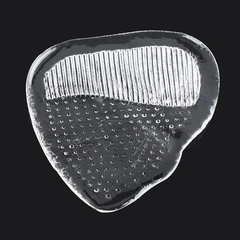 Sola meia palmilha cuidados elástico 1 par sapato gel almofada confortável sapato almofada silicone antepé