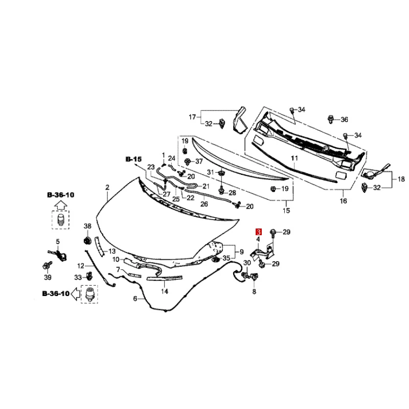 OD YS SE Y RC3 RC4 غطاء المحرك هود المفصلي غطاء الجسم غطاء المحرك المفصلي غطاء الجسم غطاء المحرك المفصلي الجسم