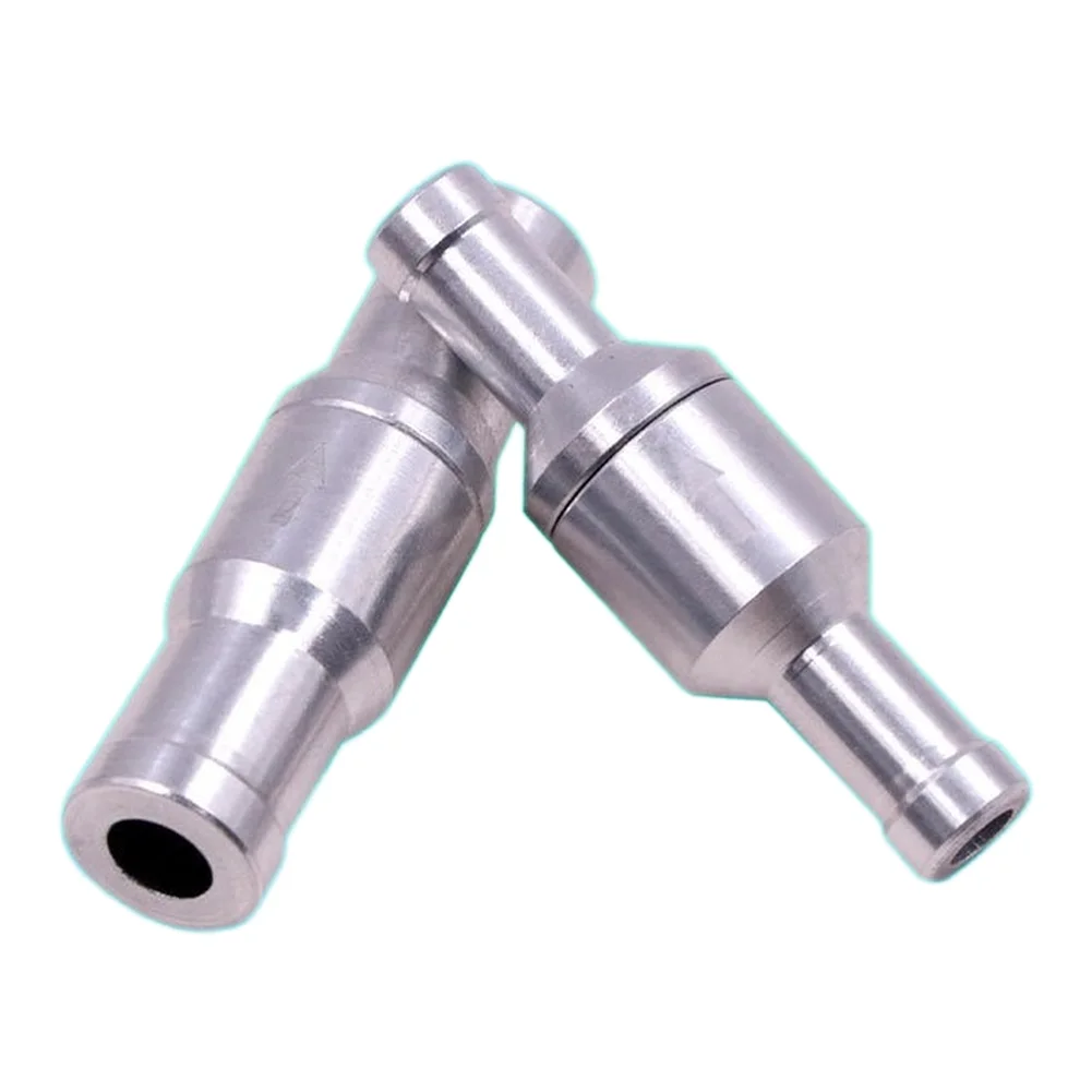 Fuel System One Way Check Valve Aluminum Construction Compatible with For Cars Trucks Marine Vessels 6 8 10 12 mm