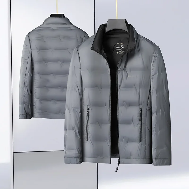 New Arrival Suepr Large Winter Men's Fashionable Casual Stand Up Collar Lightweight Down Jacket Plus Size M- 4XL 5XL 6XL 7XL