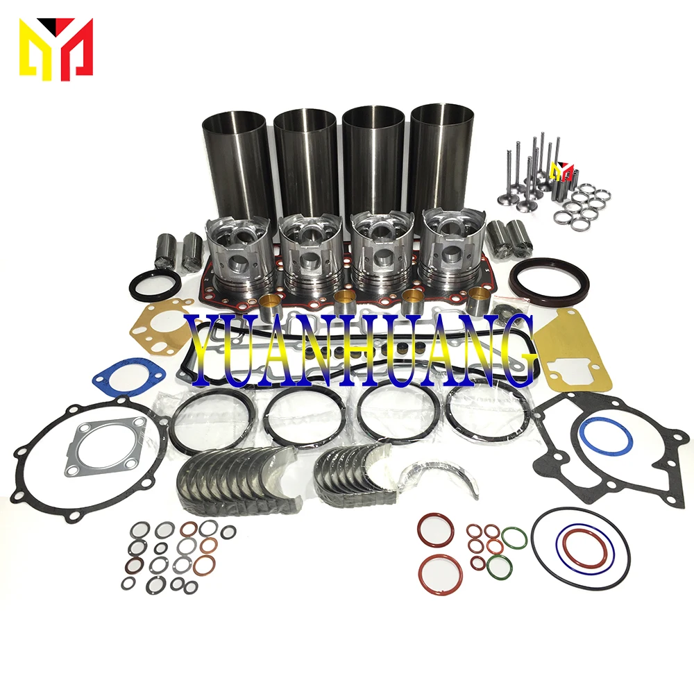 4D94 4D94E Engine Rebuild Kit With Valve Overhual Repair Gasket Set For Komatsu Excavator Tractor Diesel Motor Liner Piston