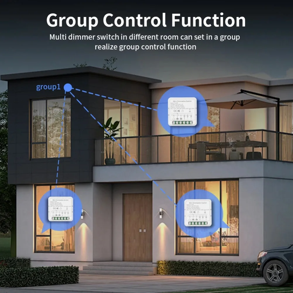 

For Zigbee For Tuya LED Dimmer Switch Dimmable Built-in Switches 100-240V Home Switch Controller Accessories