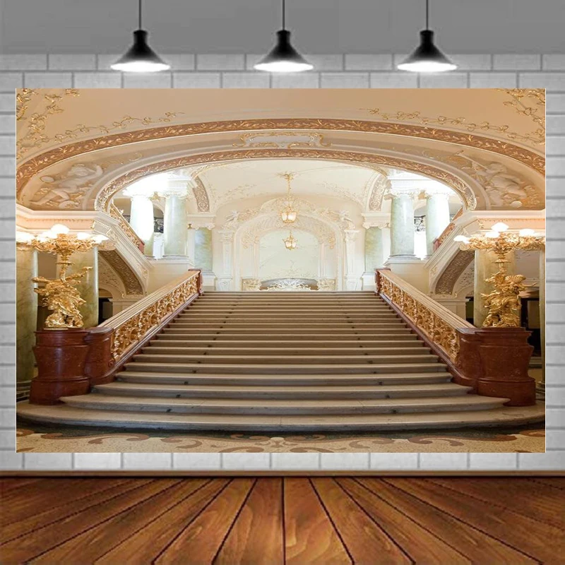 

Роскошный дворец, лестница, фон для фотосъемки, интерьер, оперный театр, средневековая европейская архитектура, фон для портрета для девочек
