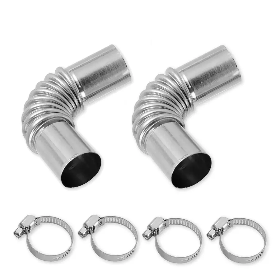 

Нержавеющая сталь 25 мм, трубка выхлопной трубы стояночного воздухонагревателя, коленчатый разъем, выхлопная труба дизельного обогревателя с 4 зажимами для зажима Com