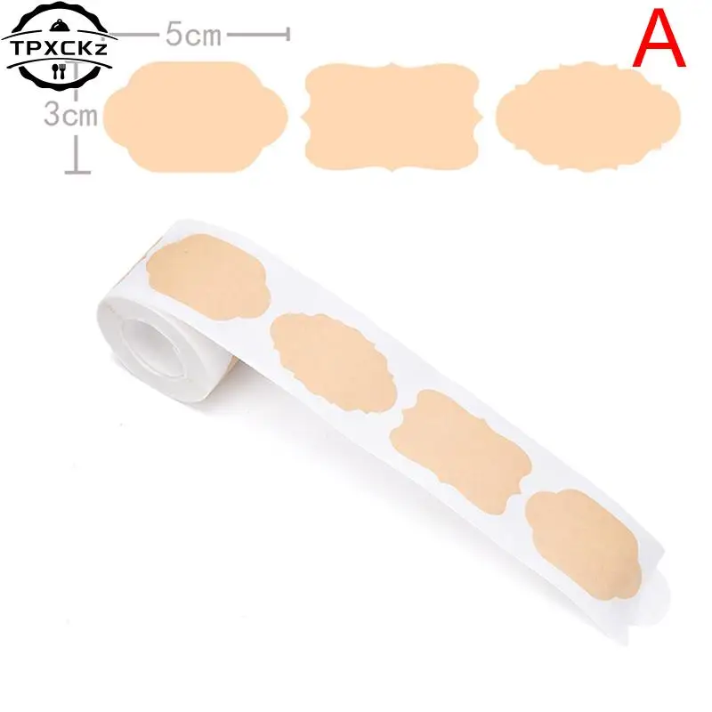 150PCs/Roll Waterproof Self-adhesive Labels Stickers Kitchen Spice Label Jam Jar Bottle Tags Gifts Box Package Label