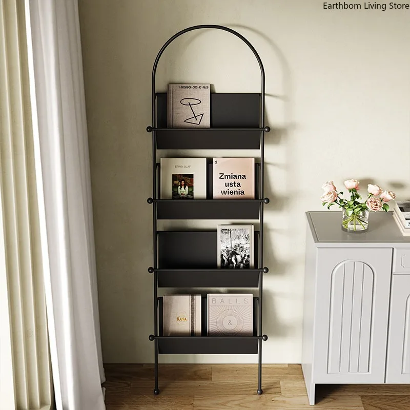 Floor-to-ceiling Magazine Racks Piece Wall-mounted Magazine Racks Old-fashioned Piece Office Furniture Das Magazin ZY40ZZJ