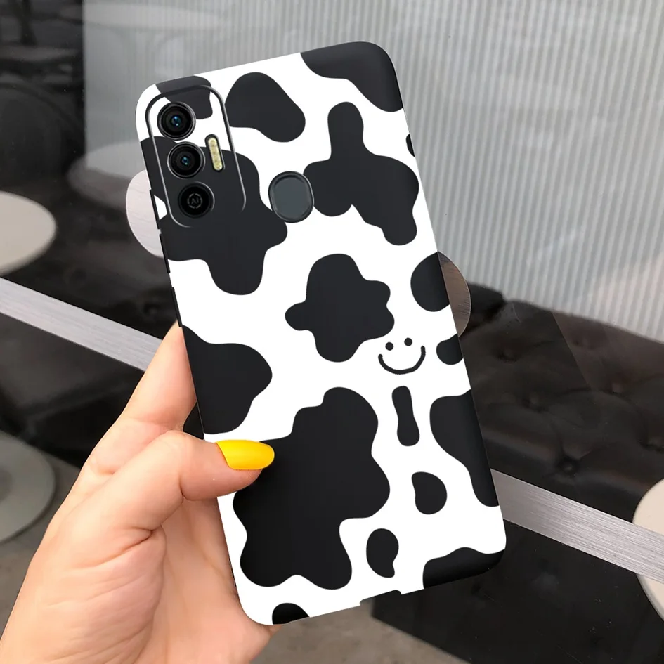 Leopard Case For Tecno Spark 7 Cases Tecno Spark 7 Pro 2021 Fundas Silicone Black Cover For Tecno Spark7 7P KF6 KF6j Soft Bumper