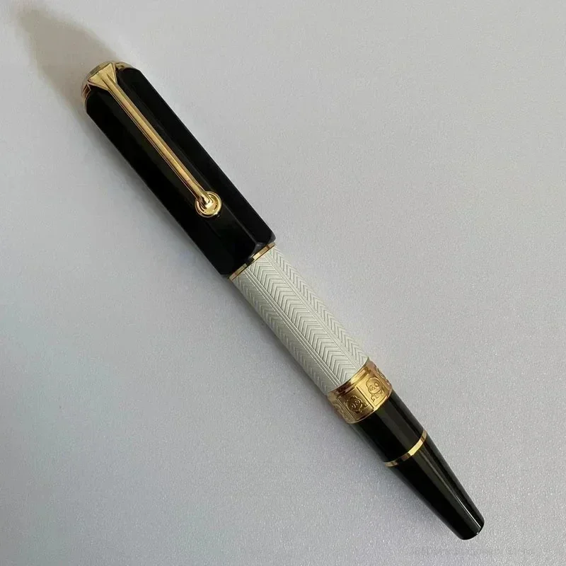 Lemon M5 Panda Pattern Acrylic Piston Fountain Pen Blade Long Knife Nib Hand-Polished Nib Writing Luxury Gifts Stationery