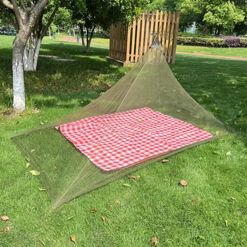 Outdoor Camping Mesh Net Portable Folding Mosquito Net Tent With Bottom For Single Bed Summer Travel Household Mosquito Net