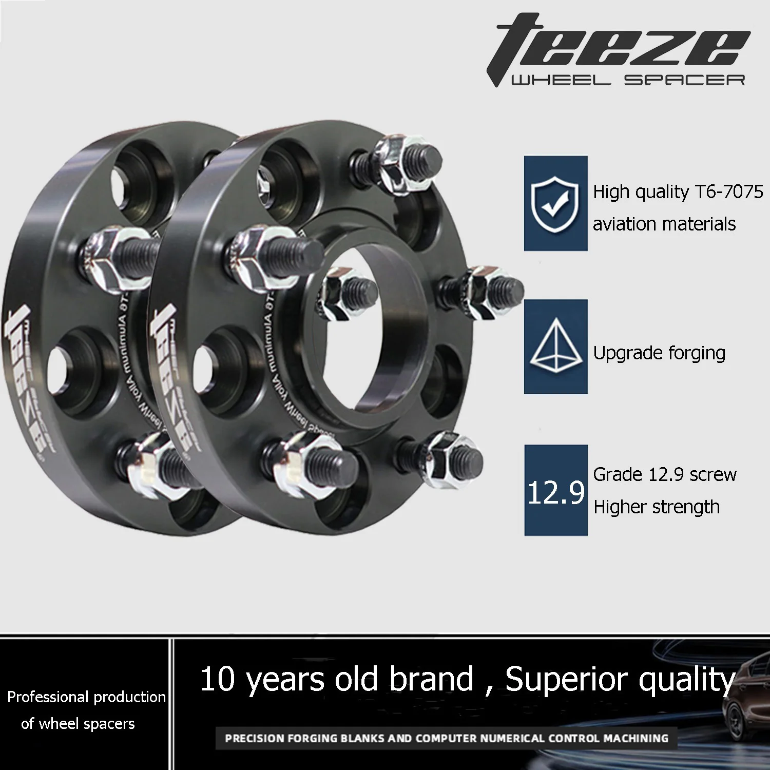 

TEEZE 2 pieces of 35mm/40mm 5x114.3 60.1 to 5x114.3 60.1 customized Wheel Spacers Forged 7075-T6 Aluminum Adapter