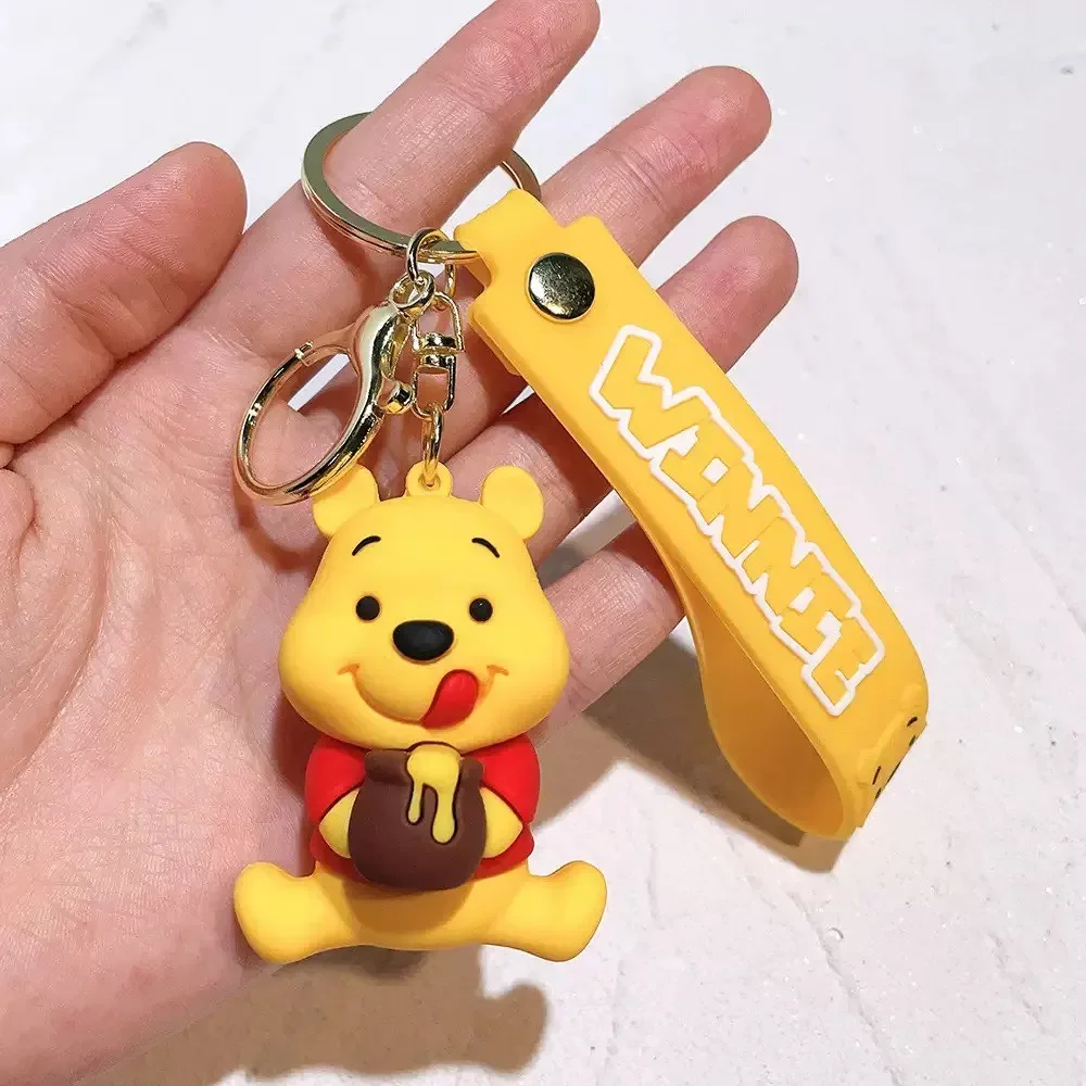 Kawaii Winnie Puuh Schlüsselanhänger Niedlicher Cartoon Pooh Bär Tigger Auto-Schlüsselanhänger Rucksack-Schlüsselring Ornament Anhänger Geschenke – Detail 3