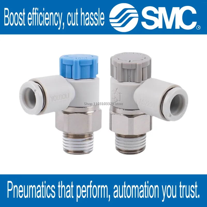 

SMC speed control valve AS1201/2201/3201/4201F-M3/M5/01/02/03/04-06/08/10S