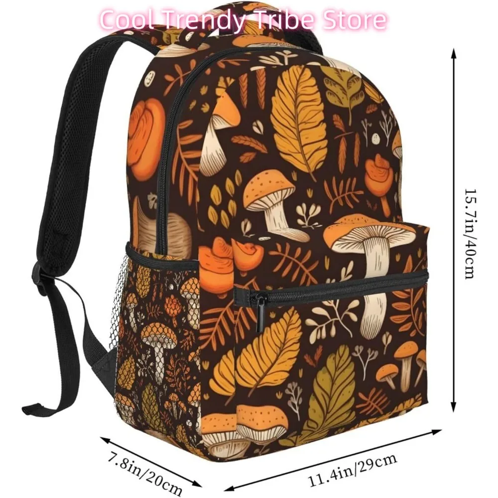 laptoptas terug naar school Zomer Paddestoelen Lichtgewicht laptoprugzak Lichtgewicht Multifunctioneel Reizen Casual Dagrugzak Unisex Col