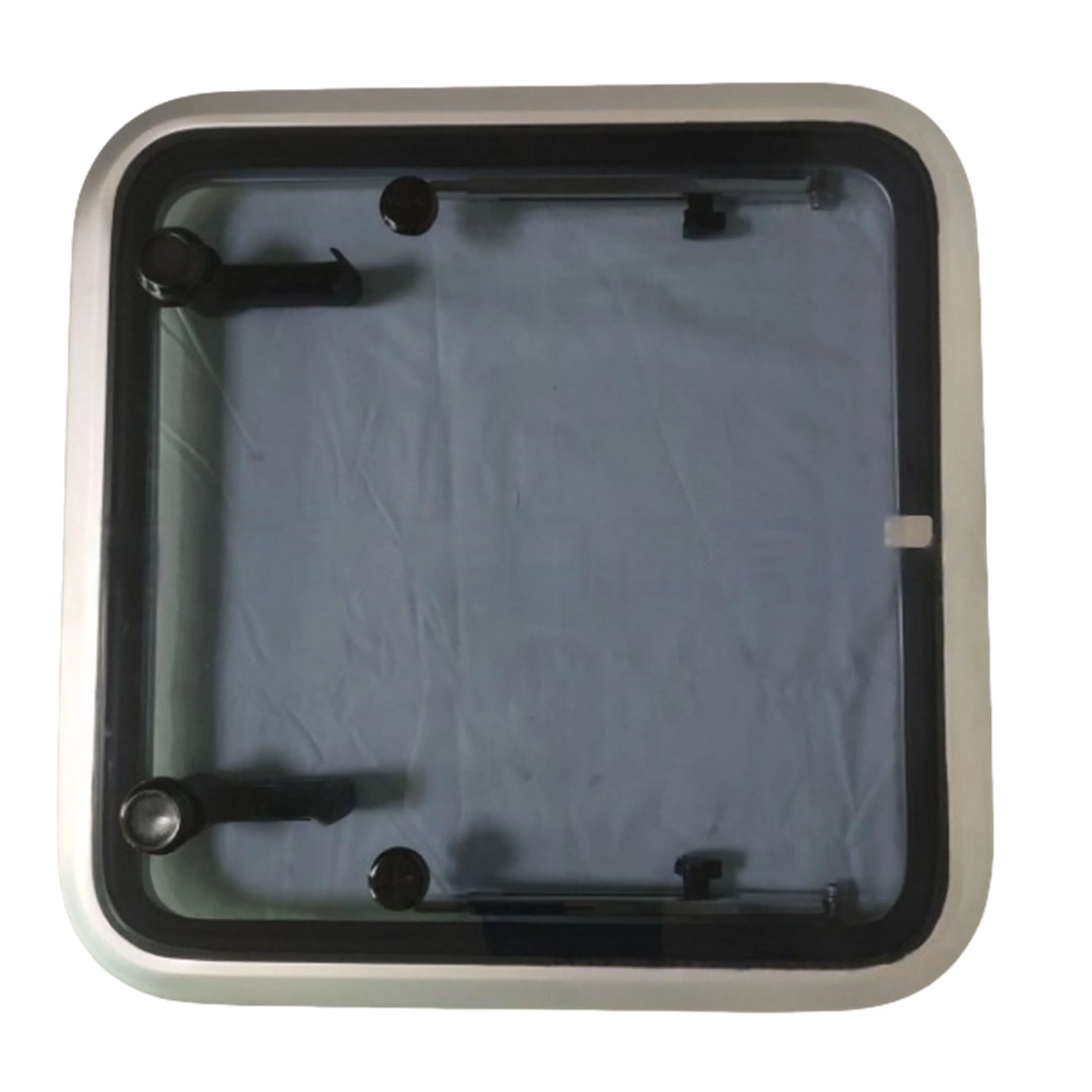 

Hot Sale Customized Square-portholes Aluminum Tempered Glass Skylight Escape Hatch Window New Condition for Boat Yacht Deck