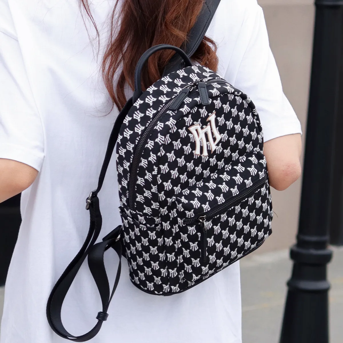 PNJ Manchurian messenger bag women's casual 2024 new fashion shoulder bag fresh trend satchel nylon