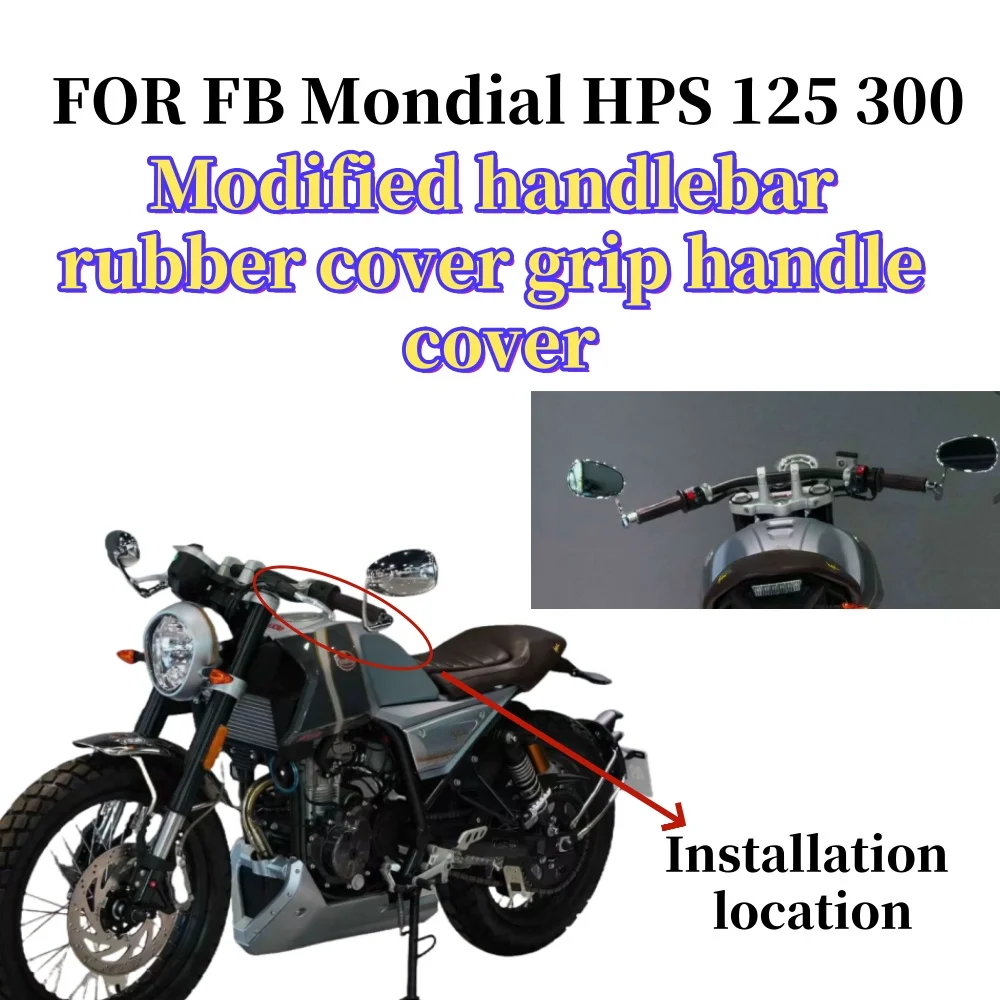 

Pour FB Mondial HPS 125 300 moto Refit poignées poignée couverture guidon couvercle en caoutchouc poignée d'accélérateur