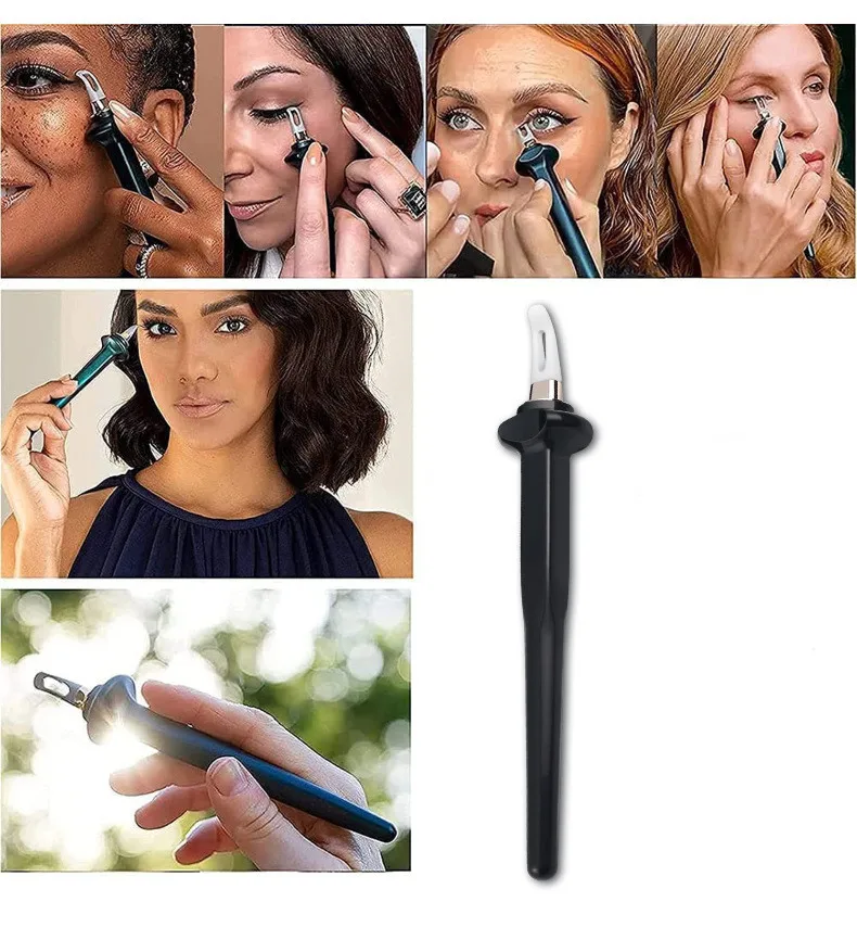 1pc ferramentas guia de delineador fácil sem soctar delineador gel reutilizável silicone delineador escova delineador para mãos shaky iniciante maquia