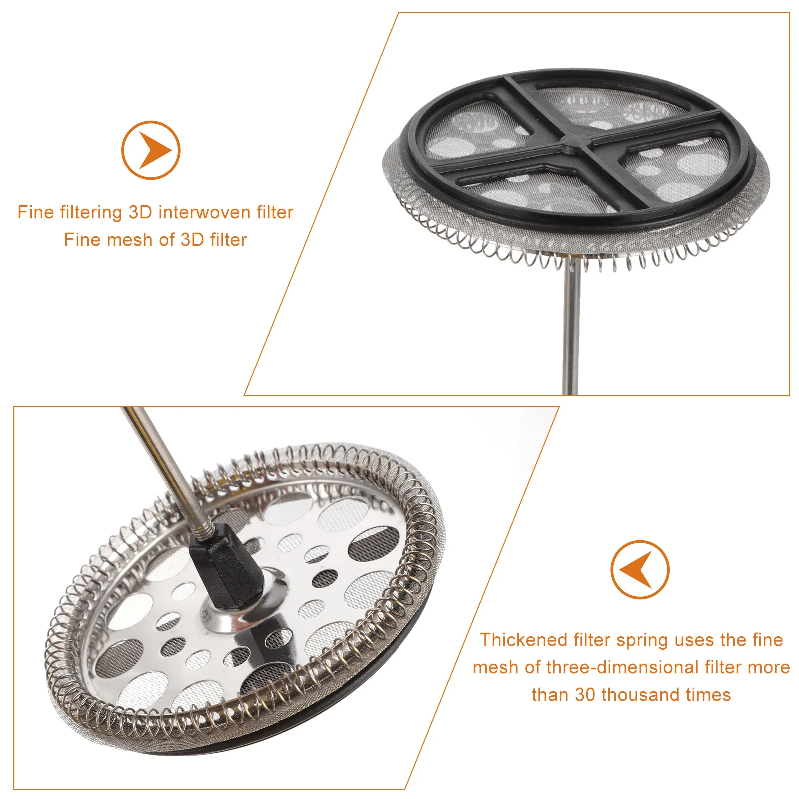 

350Ml Glass Coffee Tea Maker Pot French Press Carafe for Home Kitchen Coffee Easily Heat Resistant Handle