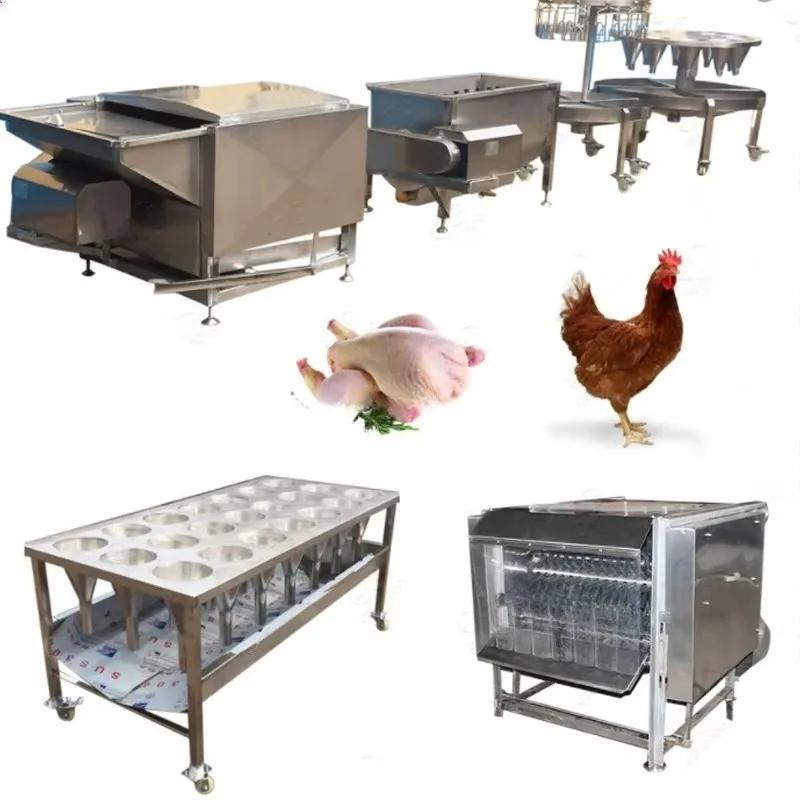 Factory Price Sale Micro Automatic Small  Chicken Slaughterhouse 100-500 BPH Chicken Slaughter Equipment Customized