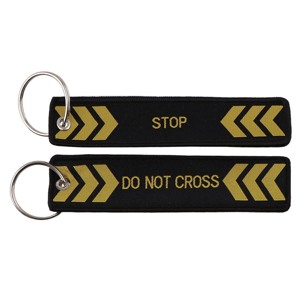 Crime Scene Embroidery Key Tag Key Chain DO NOT CROSS  display picture 1