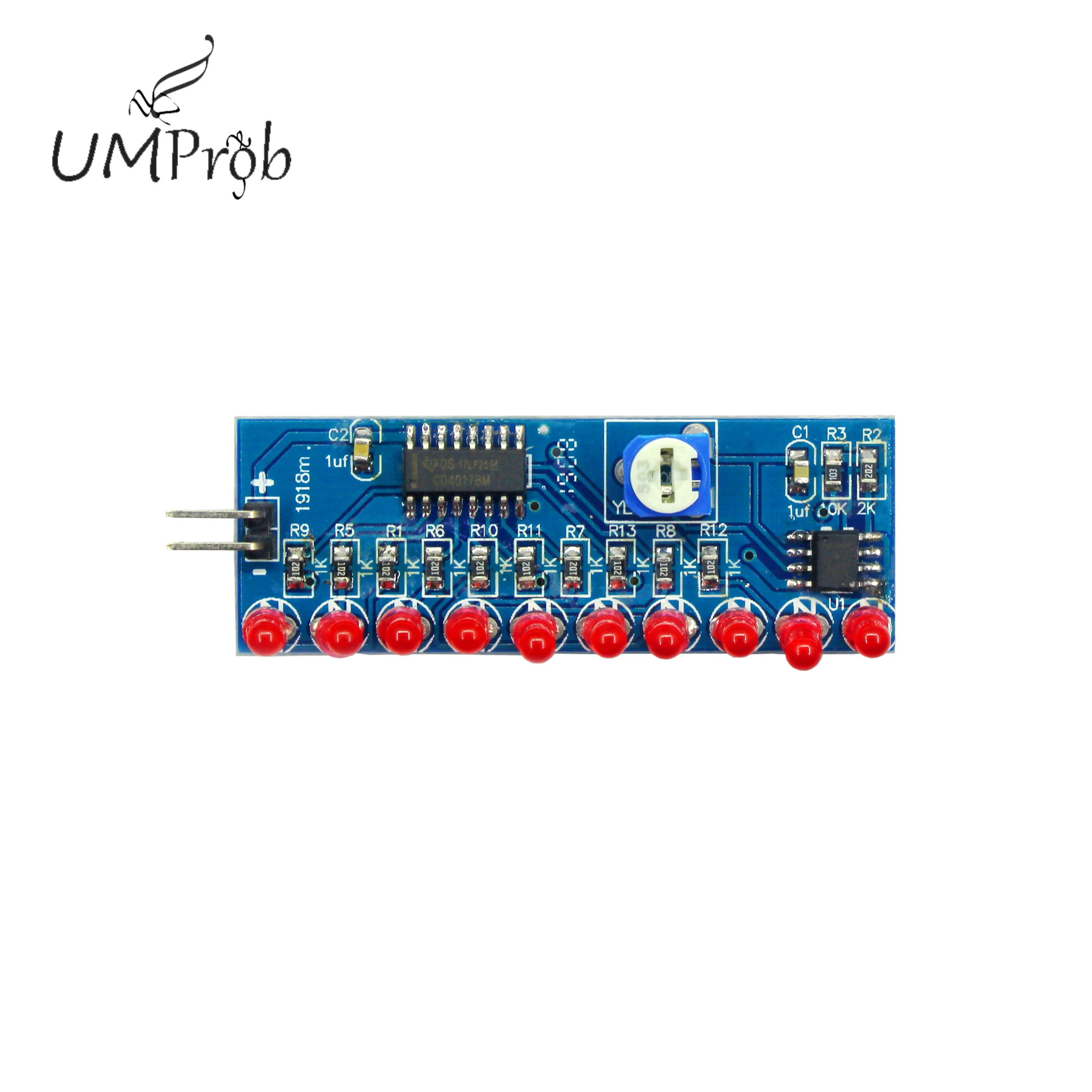 NE555+CD4017 Light Water Flowing Light LED Module For DIY Kit School Education lab