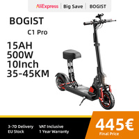 Electric Scooter Bogist C1 Pro with Seat, Foldable E-scooter, 40km, 13Ah Battery, Innovative