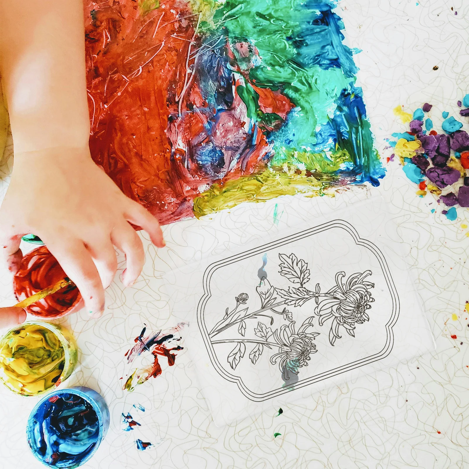 Многоразовая гелевая пластина с антипригарным покрытием, гелевая пластина для художественной печати, пресс для монопринта, скрапбукинга, инструмент для трансферной печати, инструменты для рисования