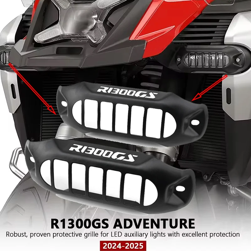

New R1300GS ADV 2024 2025 LED Auxiliary Protection Light Motorcycle Accessories PC Lamp Guards For BMW R 1300 GS Adventure