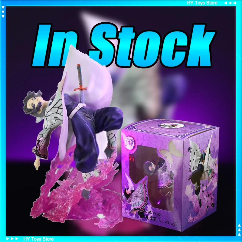 20CM Kochou Shinobu Anime Figure Demon Slayer Figures Animation Collection Ornament Toy Birthday Gift Halloween Present In Stock