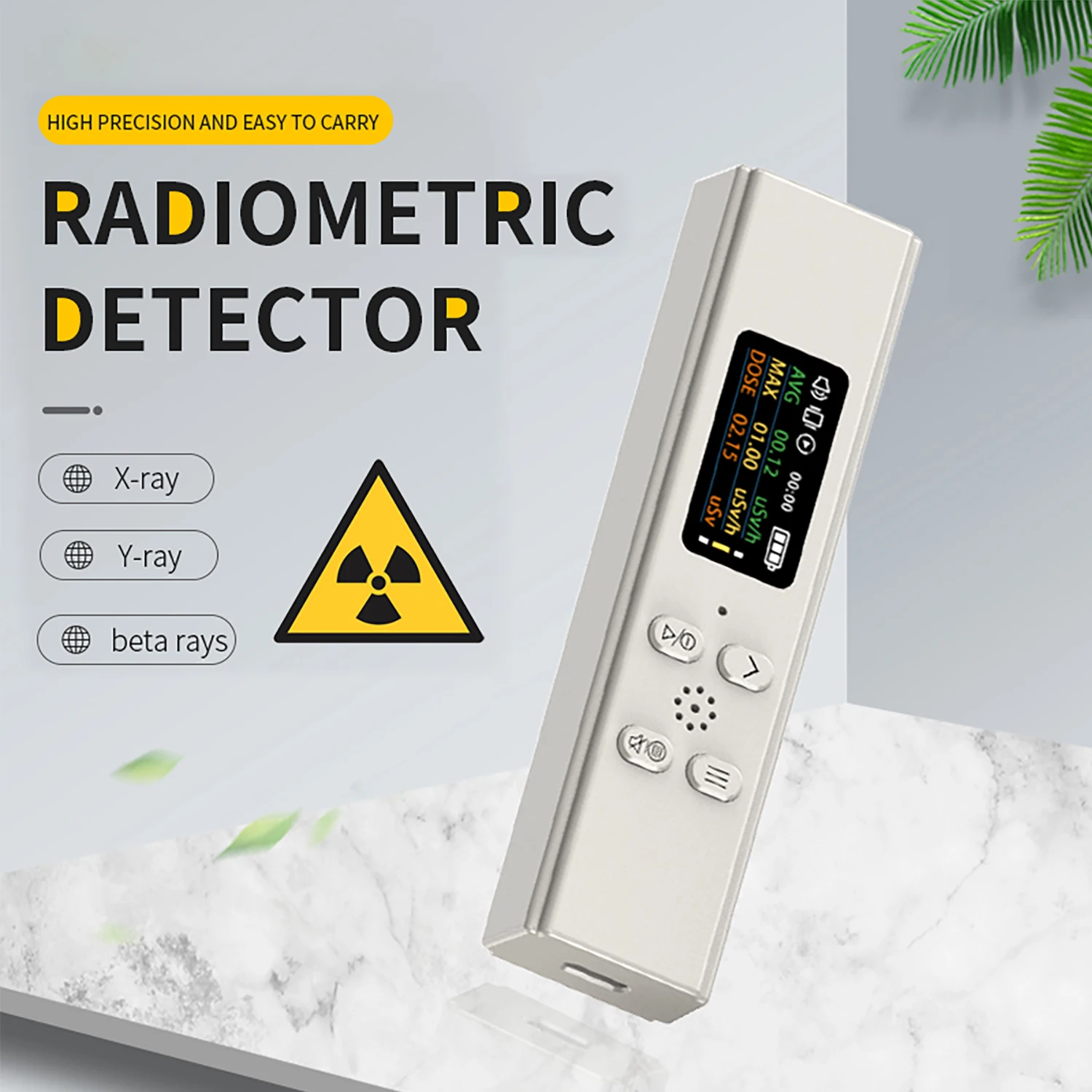 Detector de radiación Nuclear de alta precisión, contador Geiger, medidor de radiactividad de rayos X, herramienta detectora de aguas residuales