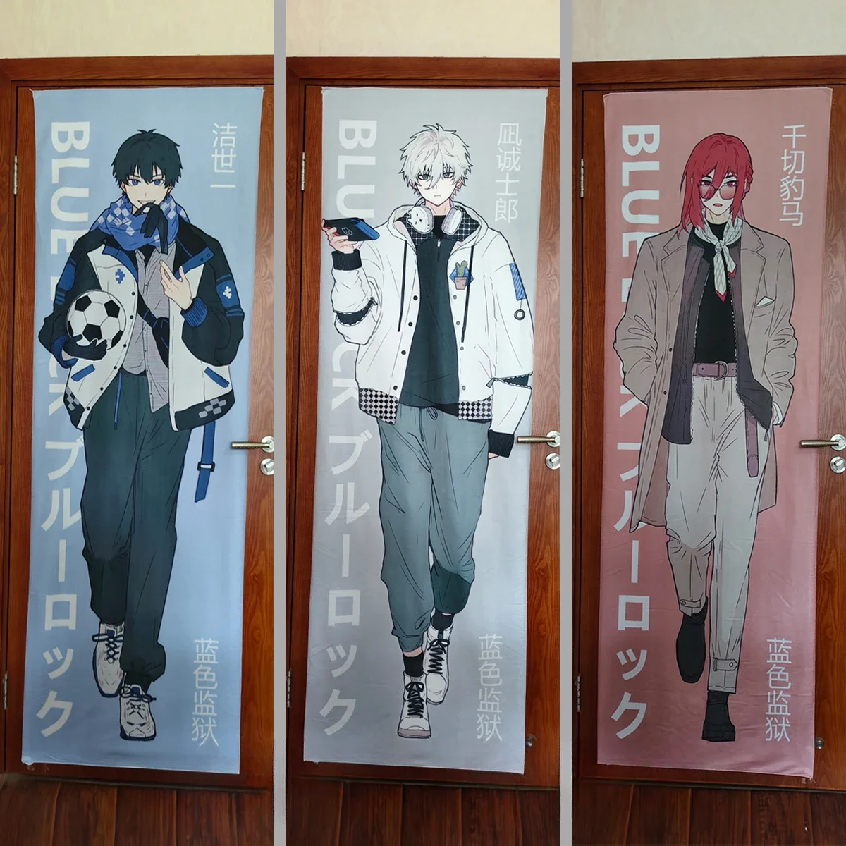 

Anime BLUE LOCK Nagi Seishiro MICHAEL KAISER Isagi Yoichi Cosplay Halloween Background Cloth Mascot Valance Life-size Posters