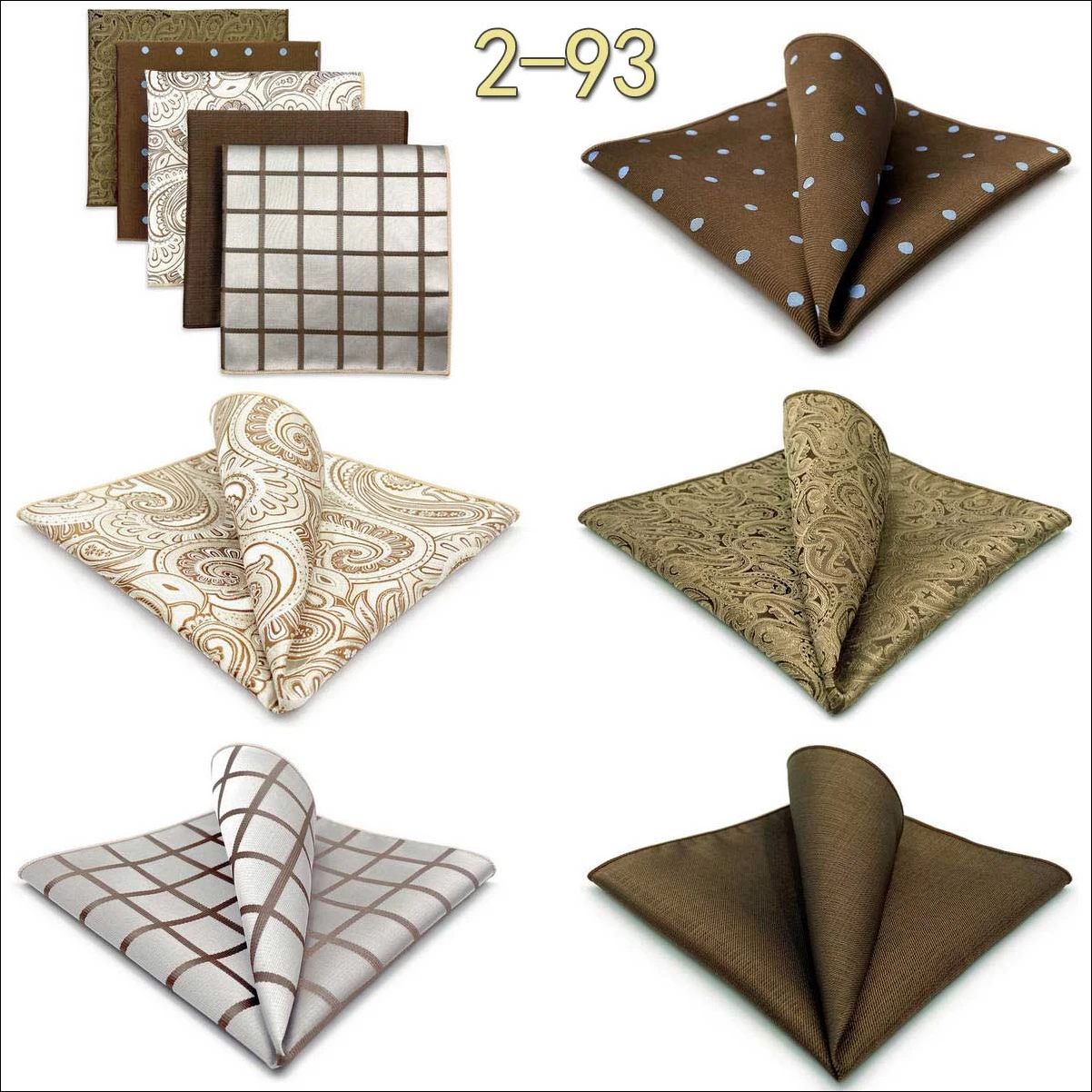 5 Pack Mens Suit Pocket Square Handkerchief Set Various Hanky Lot Classic Gentlemen Wedding Gift Accessories Large Dropshipping