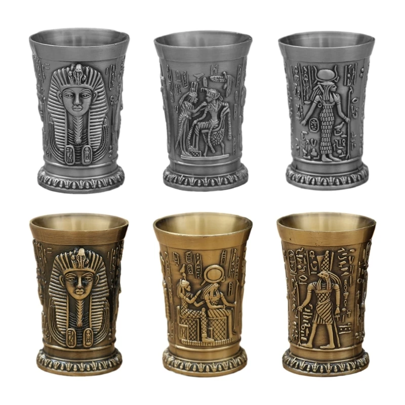 Ancient Drinkware Metal Vintage Egyptian Glass Egypt Wine Cup Wine Goblet Cup Dropshipping