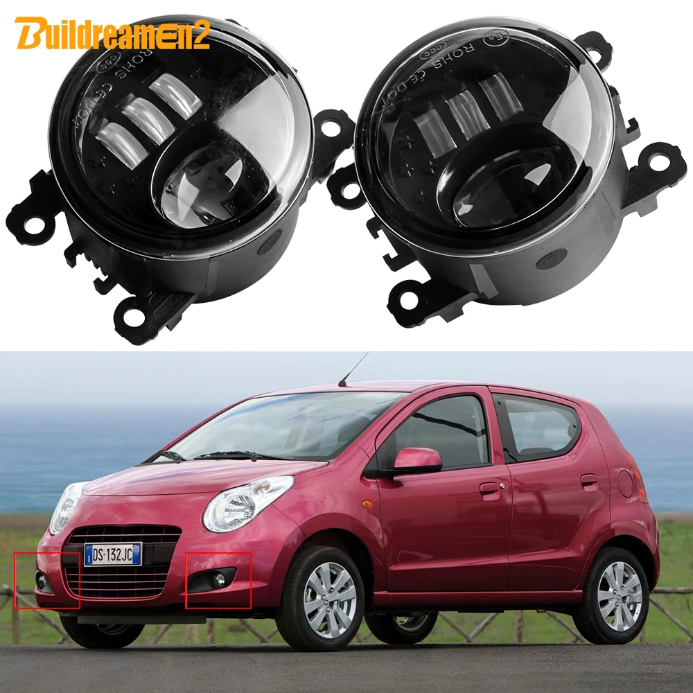 2 Pcs 60W 6000LM Fog Light Assembly H11 Car LED Fog Lamp DRL For Suzuki Alto V GF Hatchback 2009 2010 2011 2012 2013 2014 2015