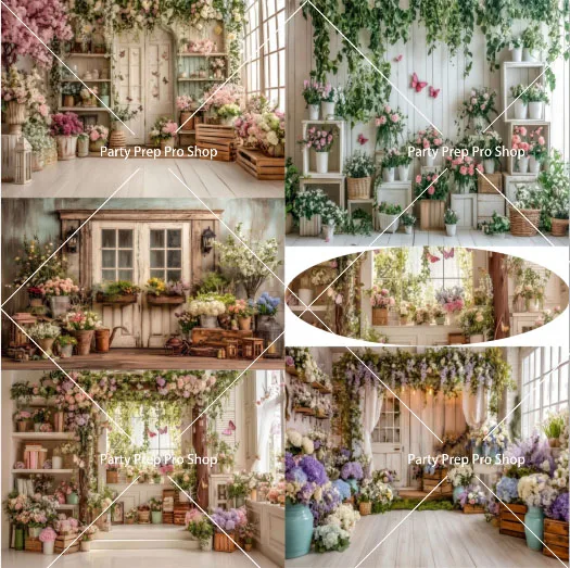 Romantische Frühling Blume Zimmer Hintergrund Floral Hochzeit Party Decor Kinder Geburtstag Porträt Fotografie Hintergrund Photo Booth Requisiten