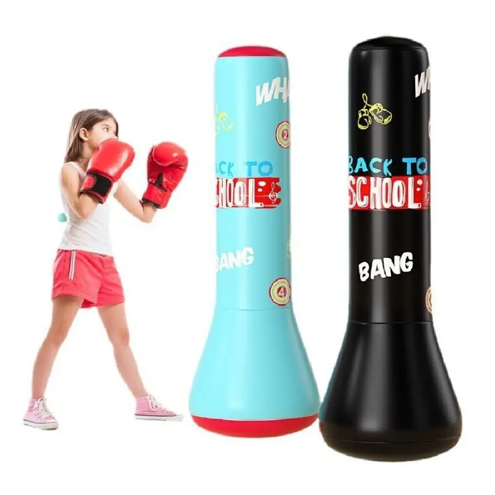 Inflatable Boxing Sandbag Thickened Promote Development Children Punching Bag Bounce-Back Blow Up Fitness Sand Bag Home