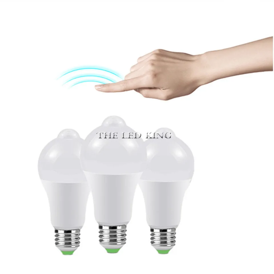 led pir Motion Sensor Lamp 220V 110V Dusk to Dawn Light Bulb E27 B22 IP42 with Sensor Smart light bulb 12W 18W Day Night light