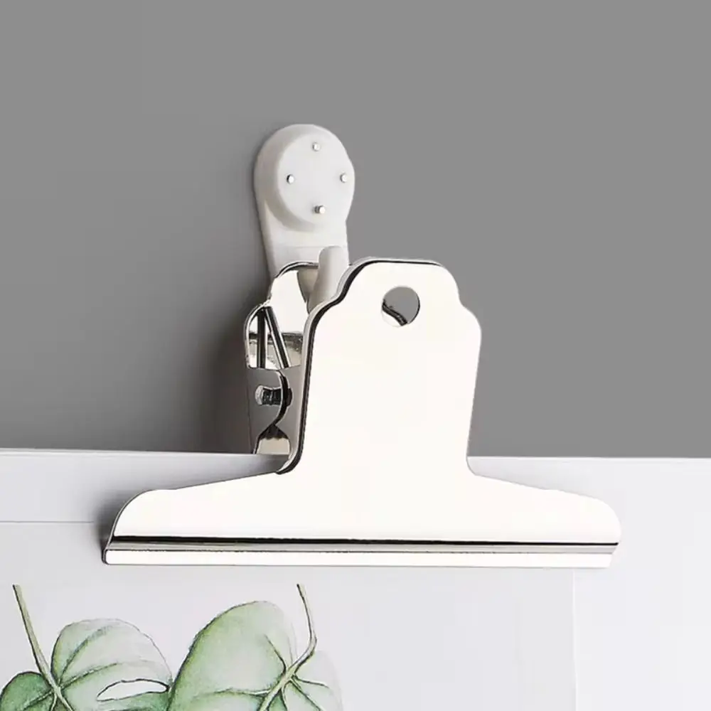 2 יחידות קליפס קיץ מעובה מפלדת אל-חלד ציוד למשרד קליפס אינדקס בצורת הר לבית הספר